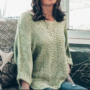 Cuffed Sleeve Tunic Sweater